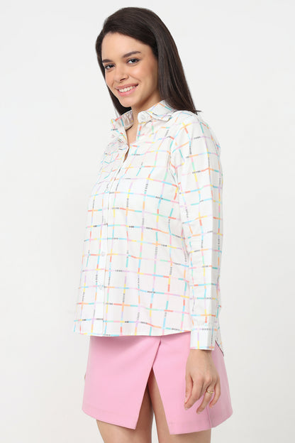 Pastel Grid Shirt