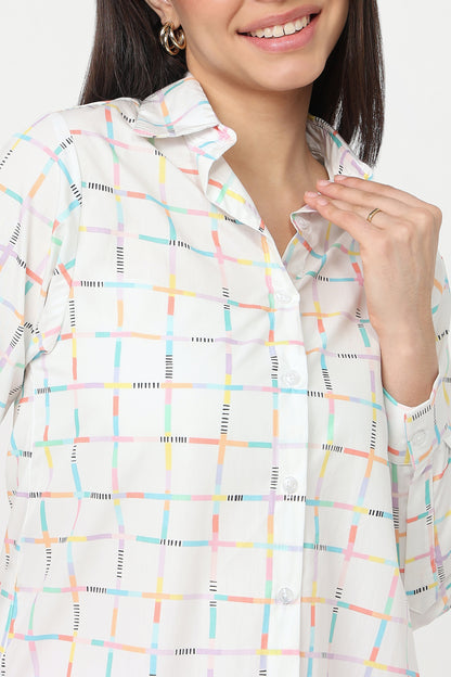Pastel Grid Shirt