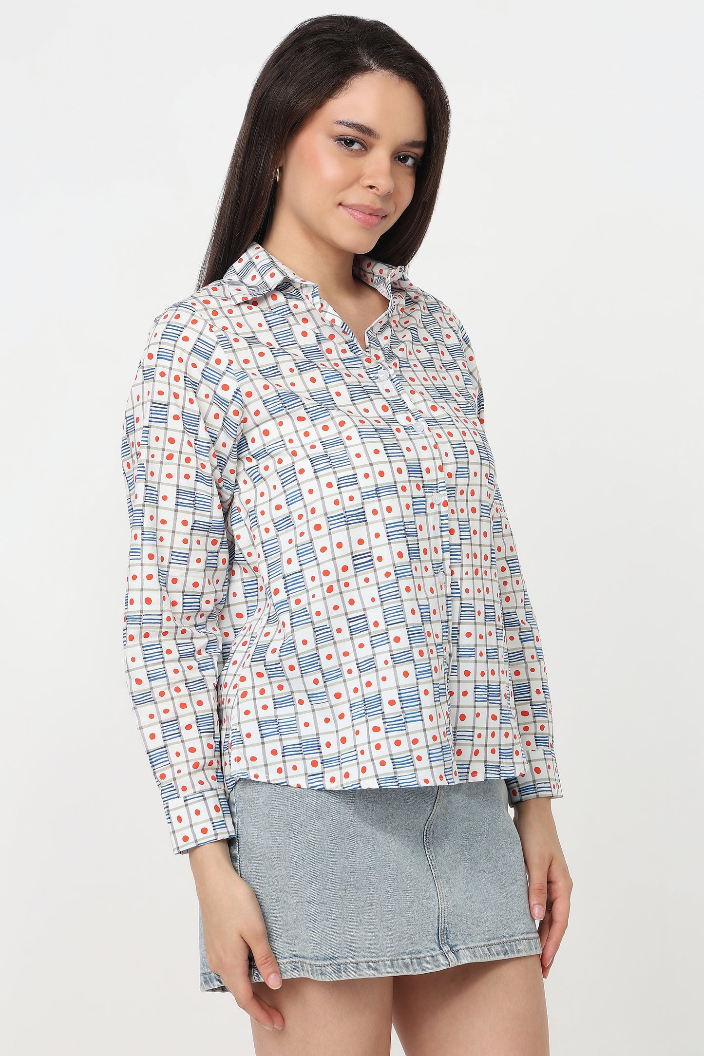 Confetti Check Shirt