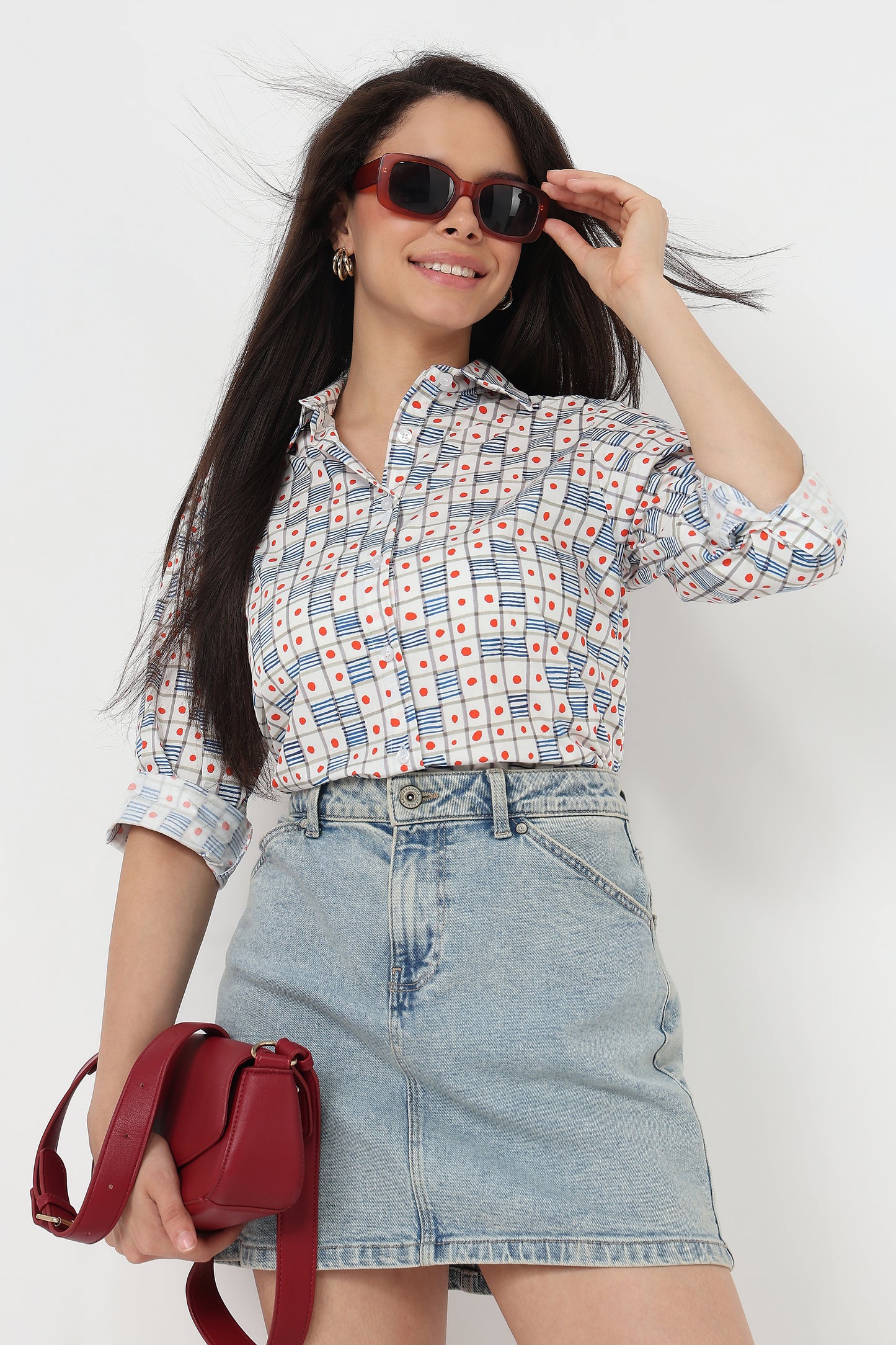 Confetti Check Shirt
