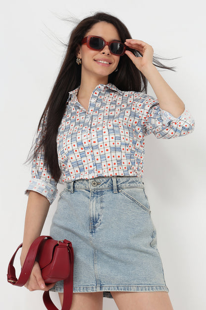 Confetti Check Shirt