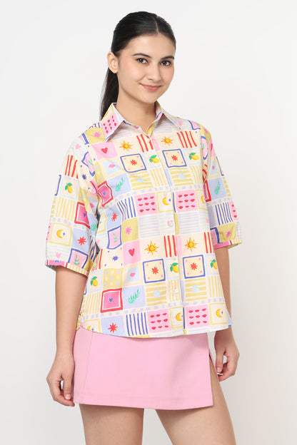Patchwork Joy Shirt