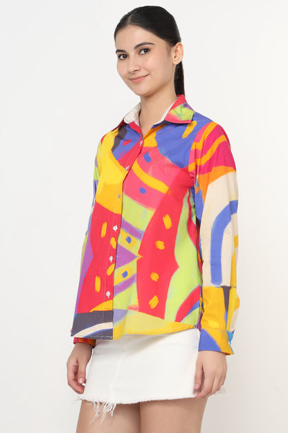 Pop Prism Abstract Shirt