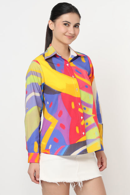Pop Prism Abstract Shirt