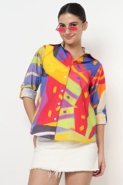 Pop Prism Abstract Shirt