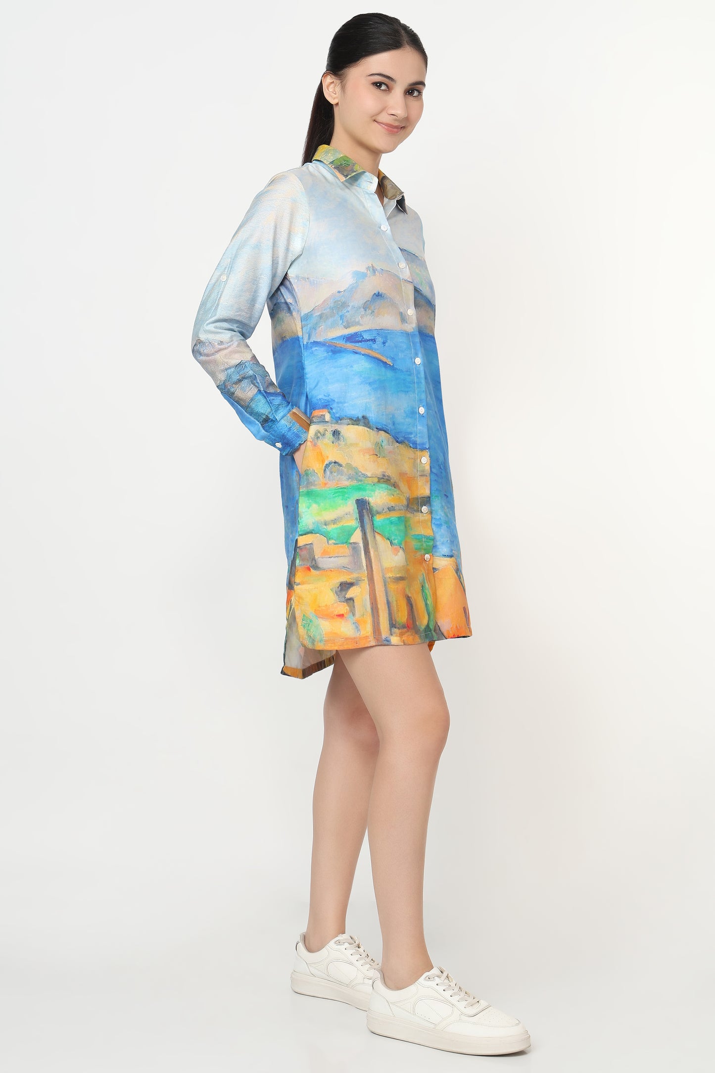Azure Coast Shirt Dress
