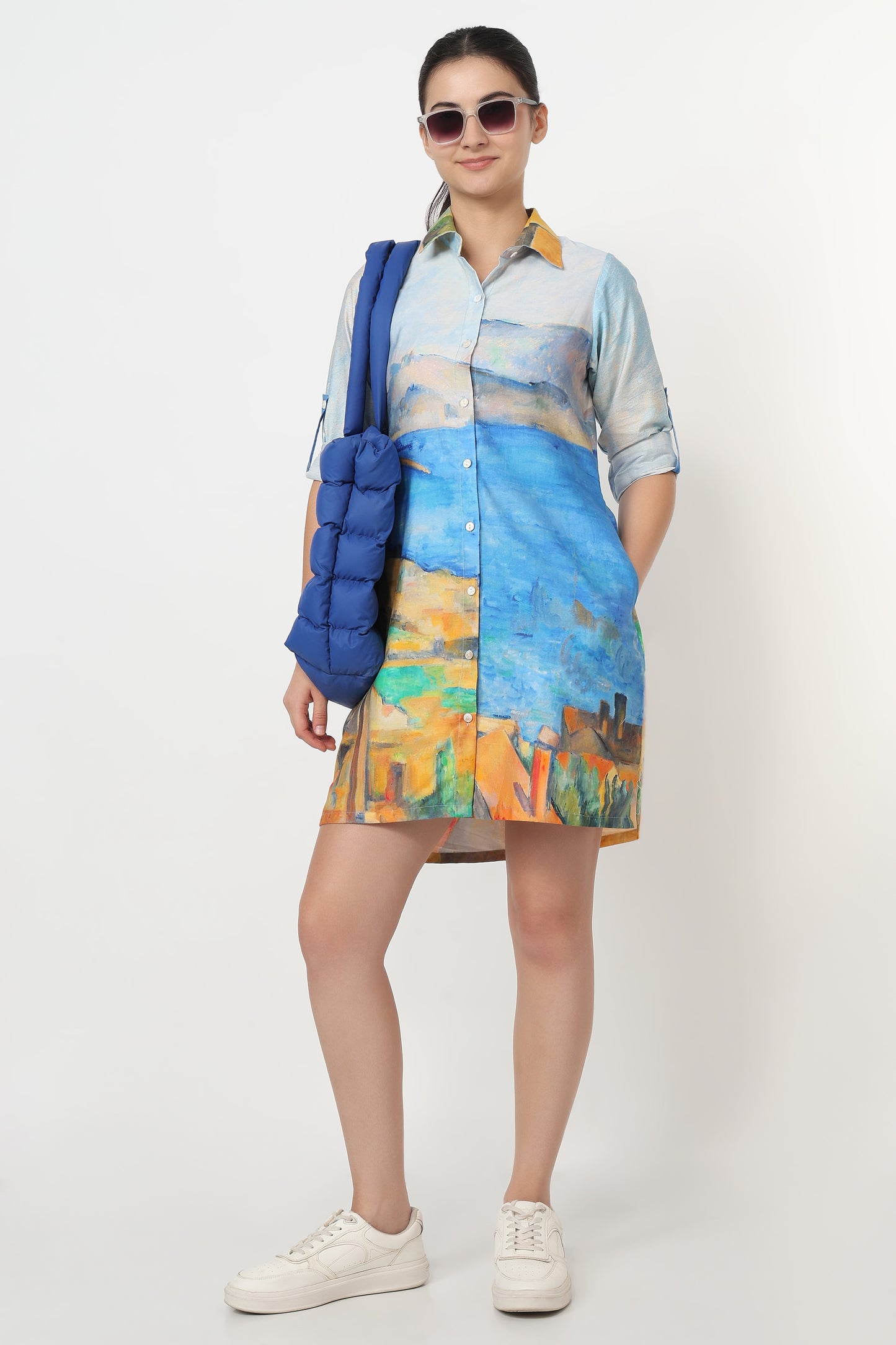 Azure Coast Shirt Dress