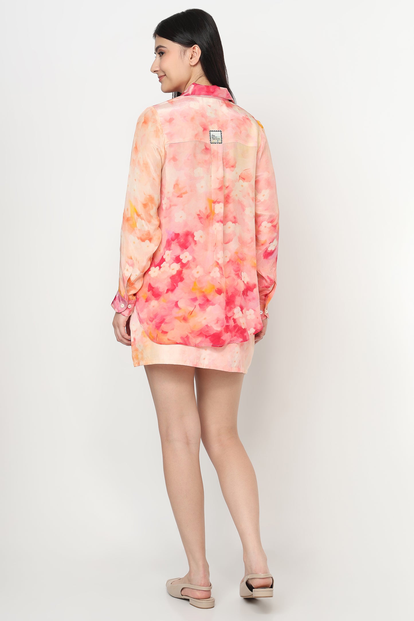 Blush Mirage Shirt With Skort Set