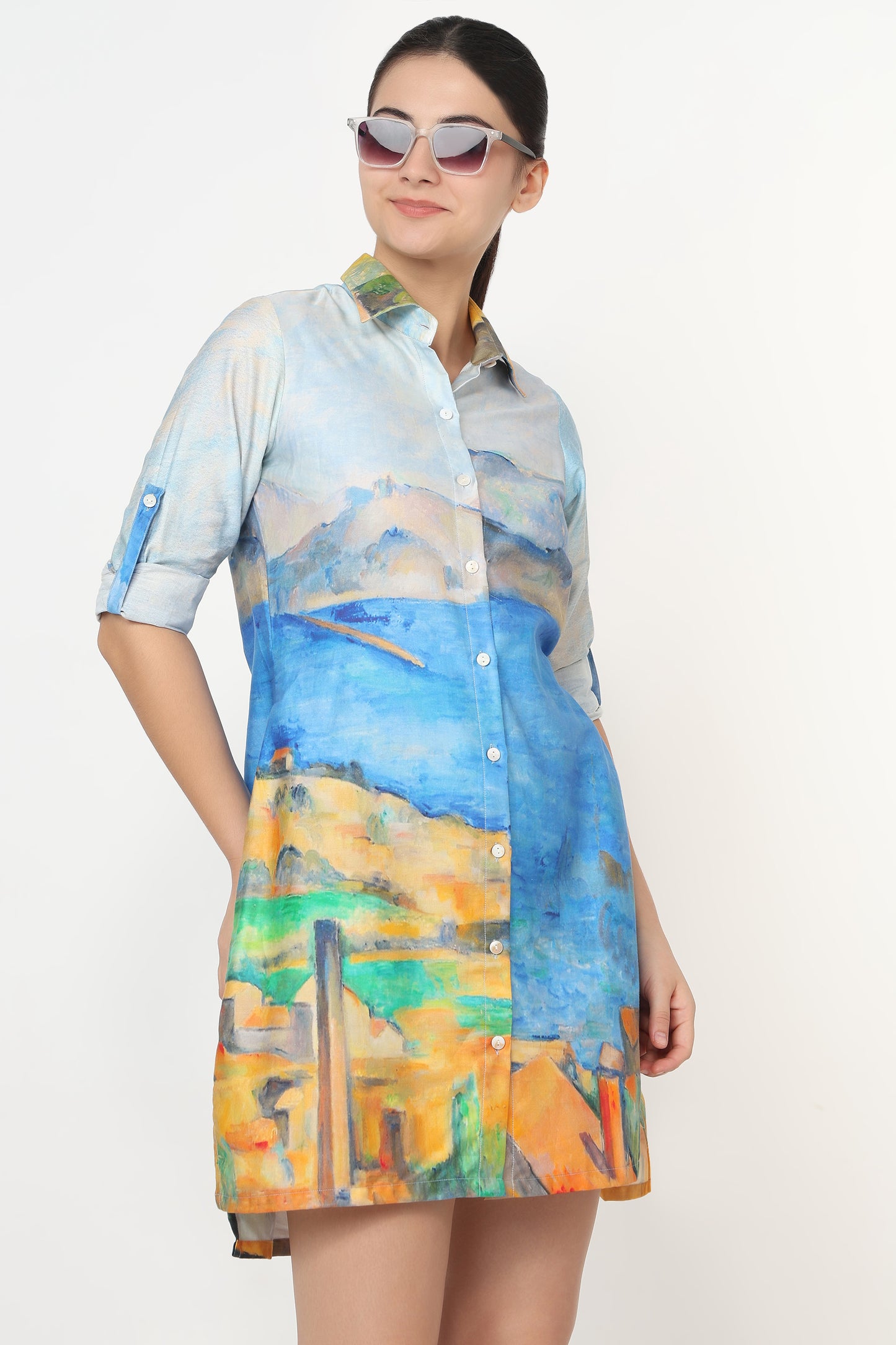 Azure Coast Shirt Dress