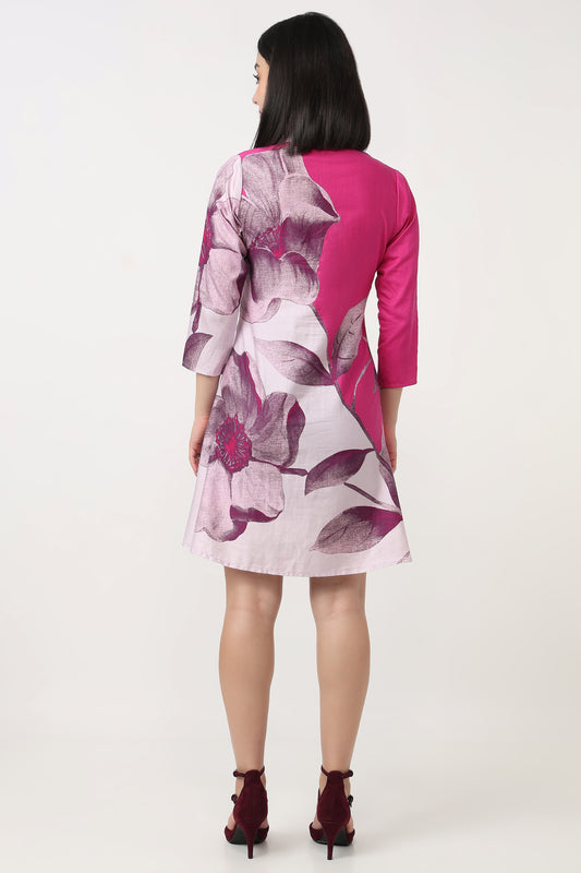 Fuchsia Flora Dress