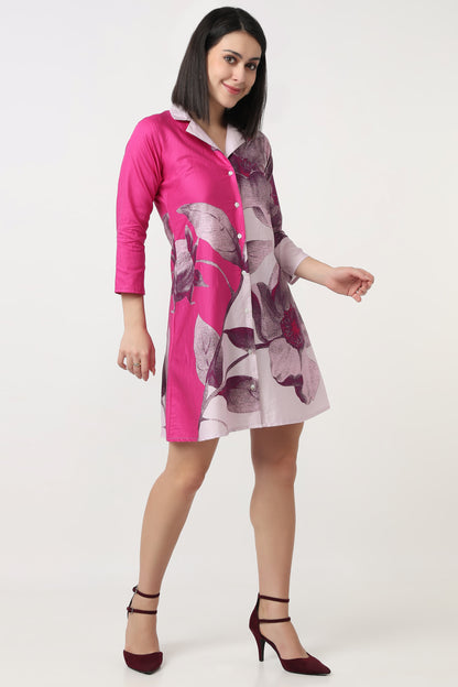 Fuchsia Flora Dress
