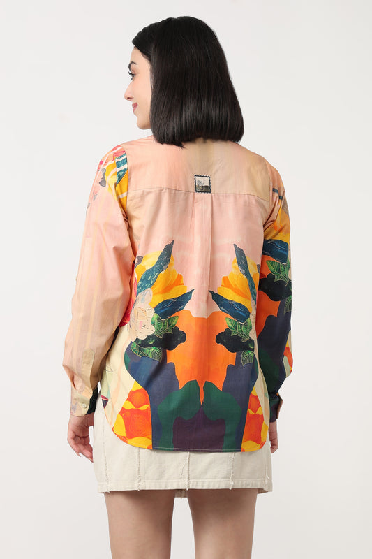 Vino Bloom Shirt – printed shirt for women, view 2