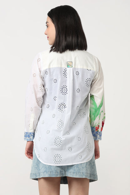 floral vase garden shirt