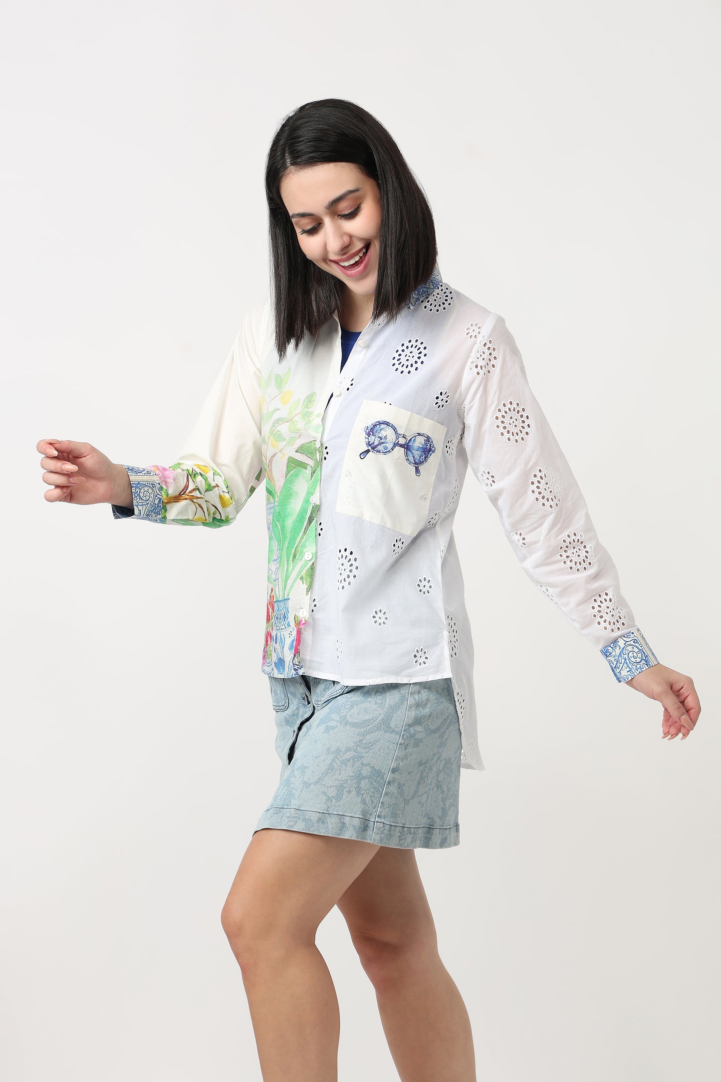 floral vase garden shirt