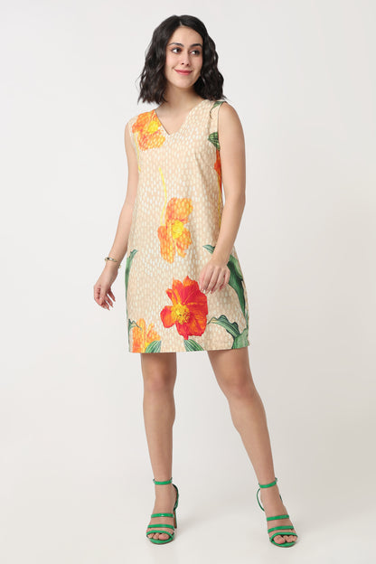 Sunset Poppy Dress