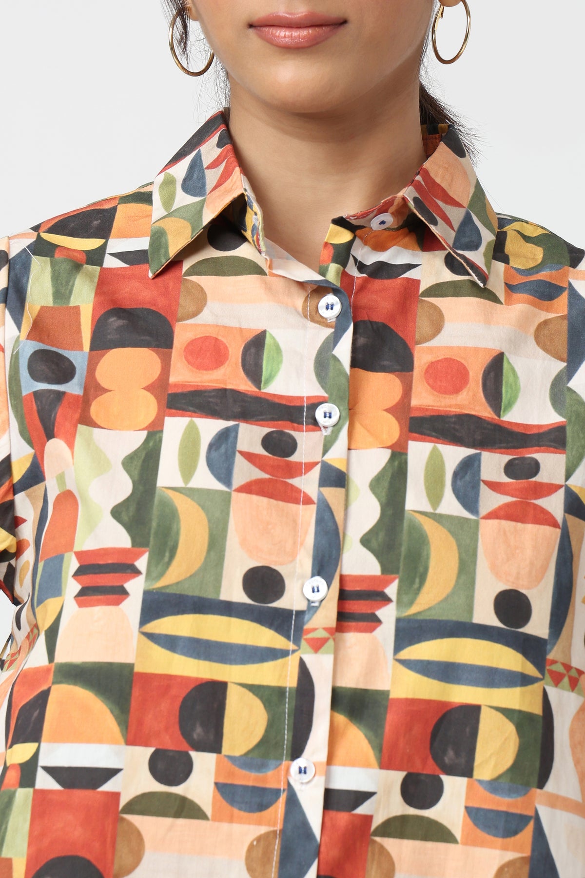 Modern Muse Geometric Printed Shirt