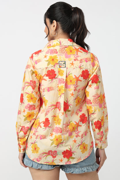 Tropical Bloom Printed Shirt
