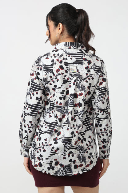 Abstract Bloom Printed Shirt