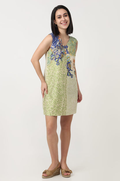 Garden Mosaic Dress – printed short dress for women, view 1