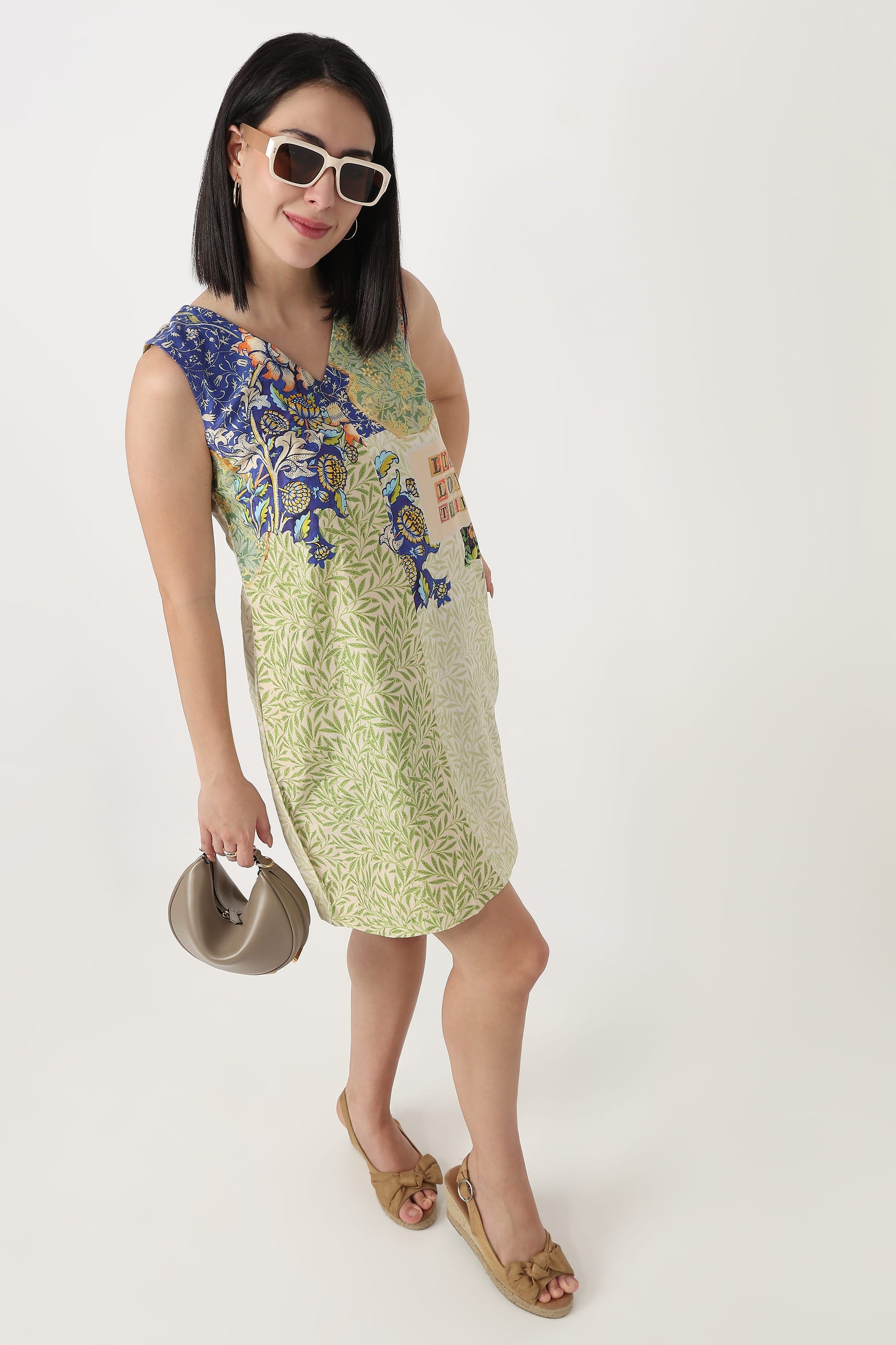 Garden Mosaic Dress – printed short dress for women, view 5
