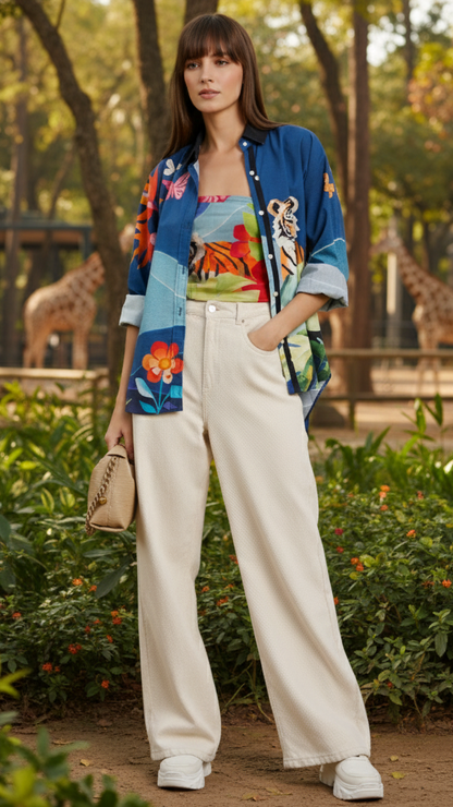 Night Bloom Tiger Shirt