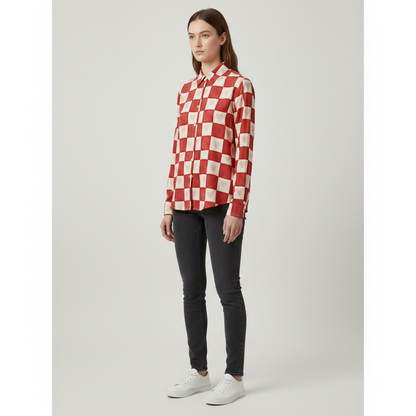 Dreamy Hearts Grid Shirt