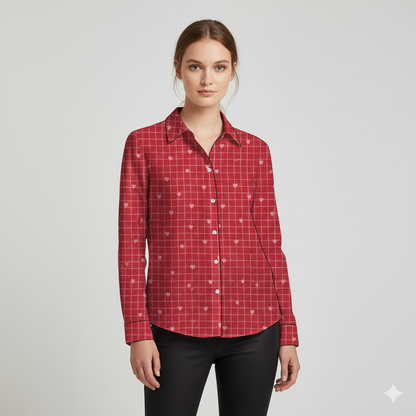 Red Whisper Hearts Shirt