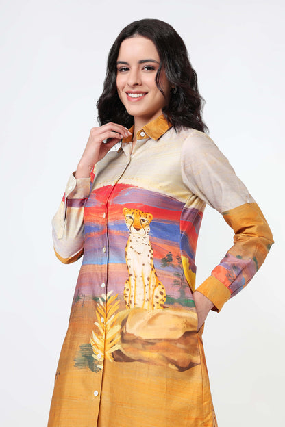 Sun Drenched Safari Dress