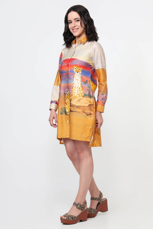 Sun Drenched Safari Dress