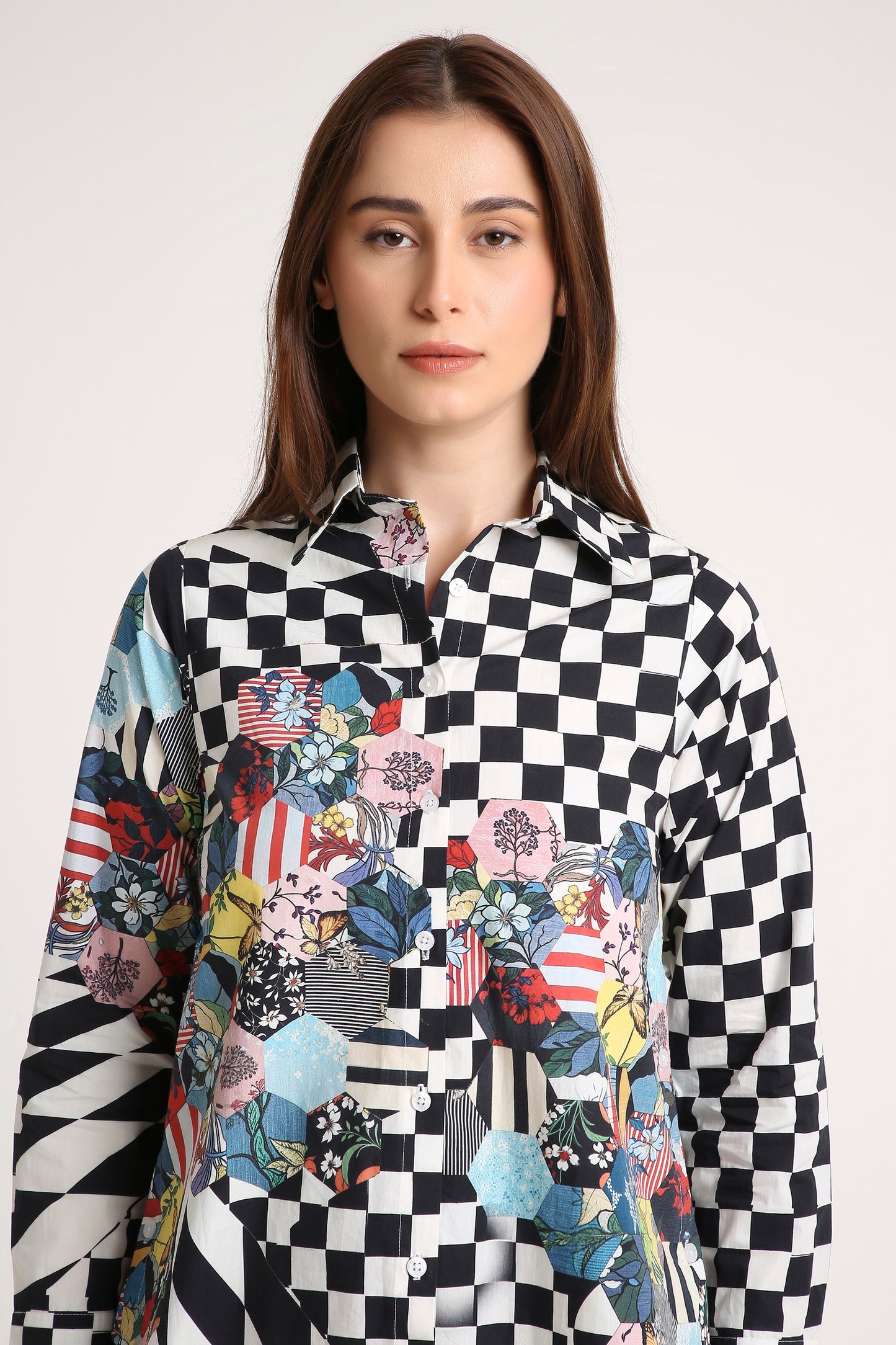 Checker Bloom Shirt