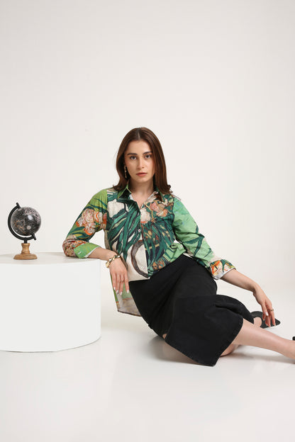 Emerald Bloom Shirt