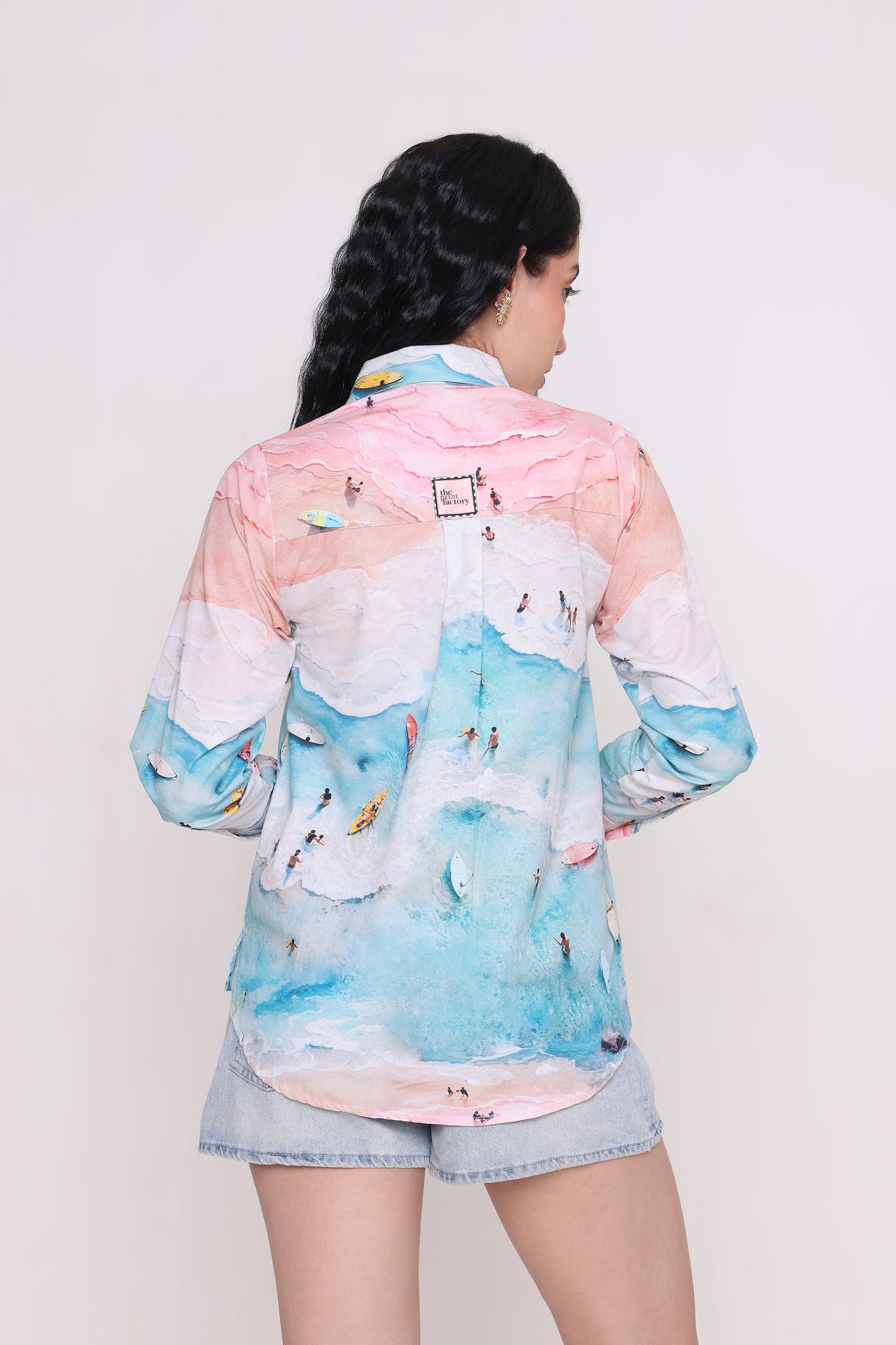 Blush Tide Beach Shirt