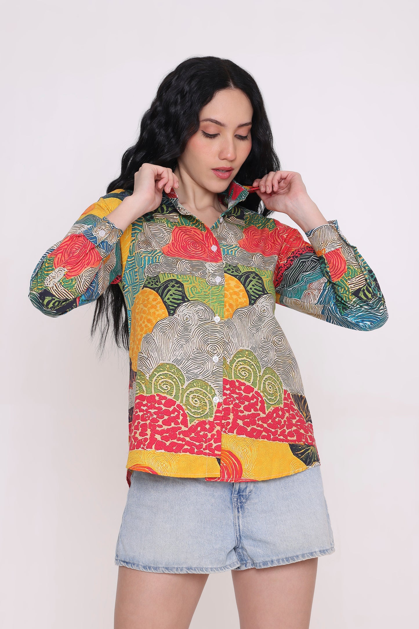 Sunset Mosaic Printed Shirt