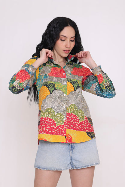 Sunset Mosaic Printed Shirt