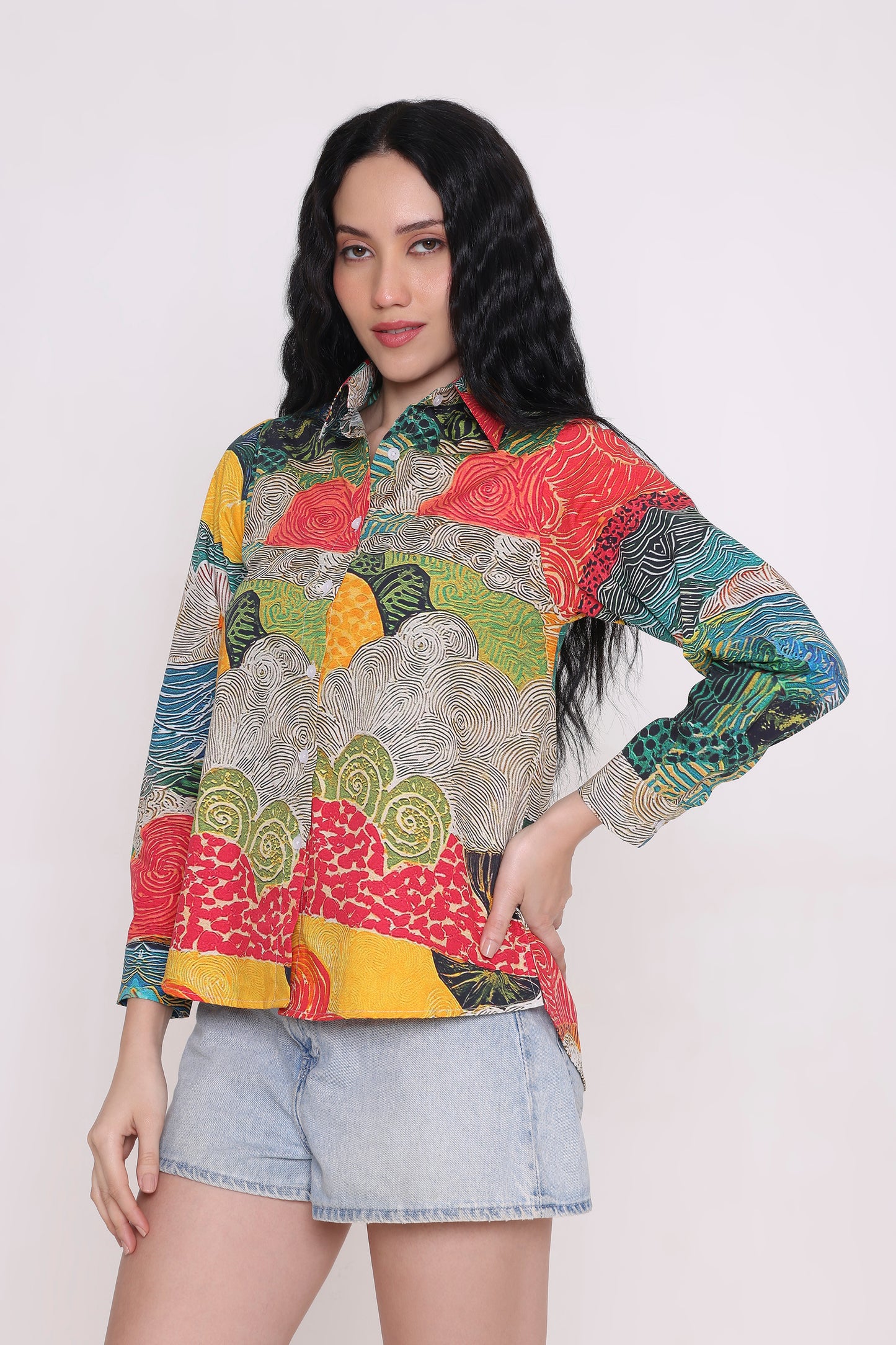 Sunset Mosaic Printed Shirt