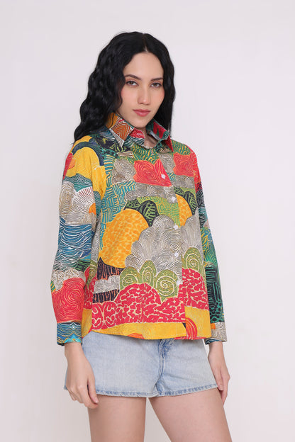 Sunset Mosaic Printed Shirt