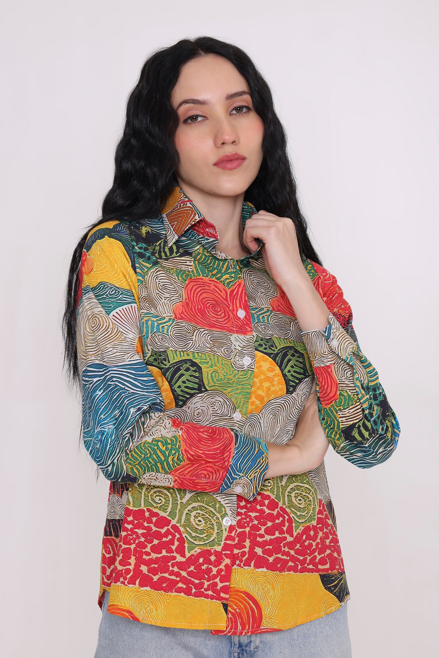 Sunset Mosaic Printed Shirt