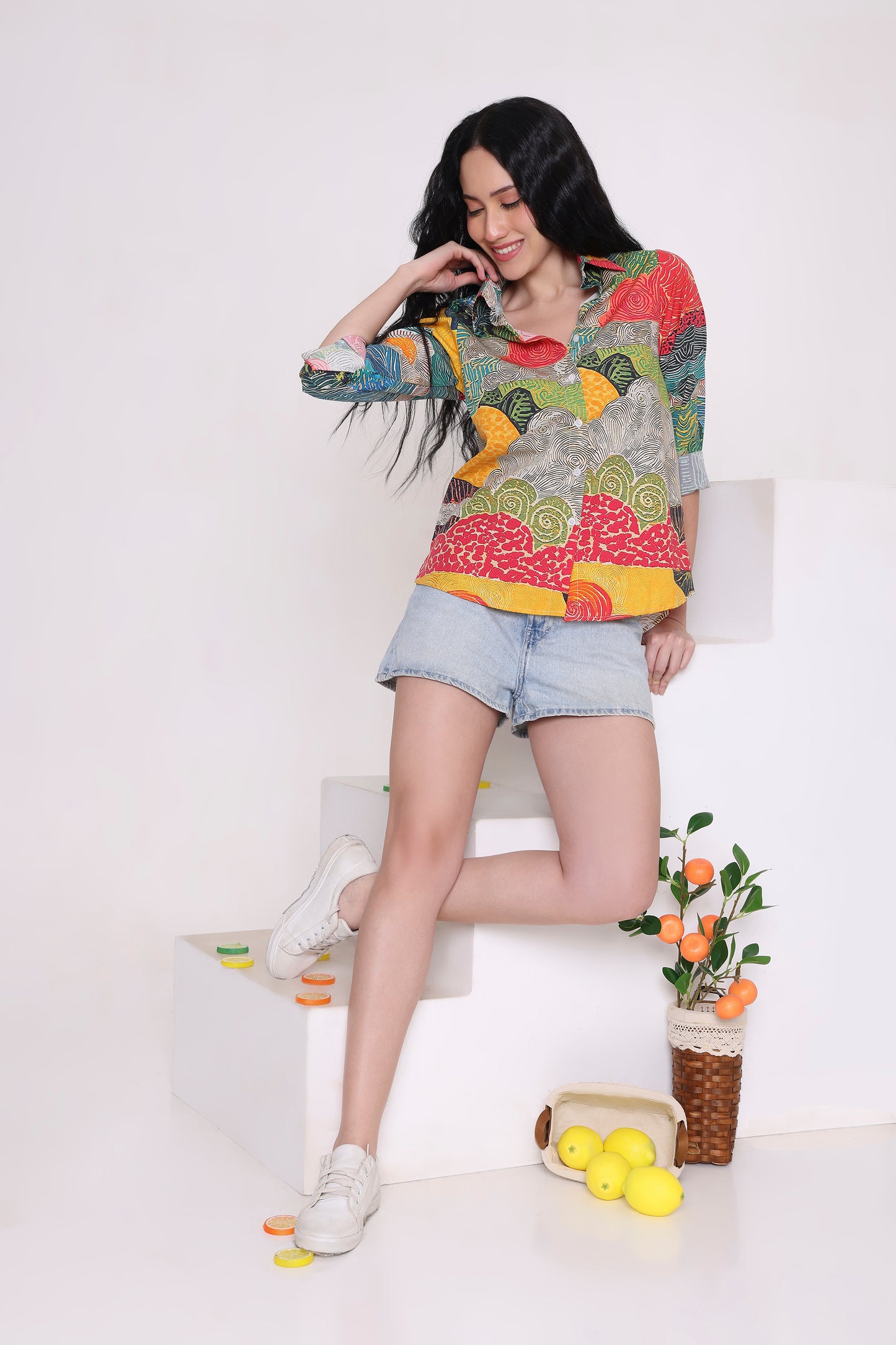 Sunset Mosaic Printed Shirt