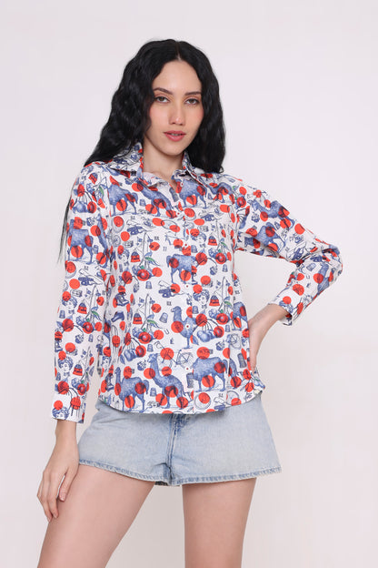 Jaisalmer Caravan Print Shirt