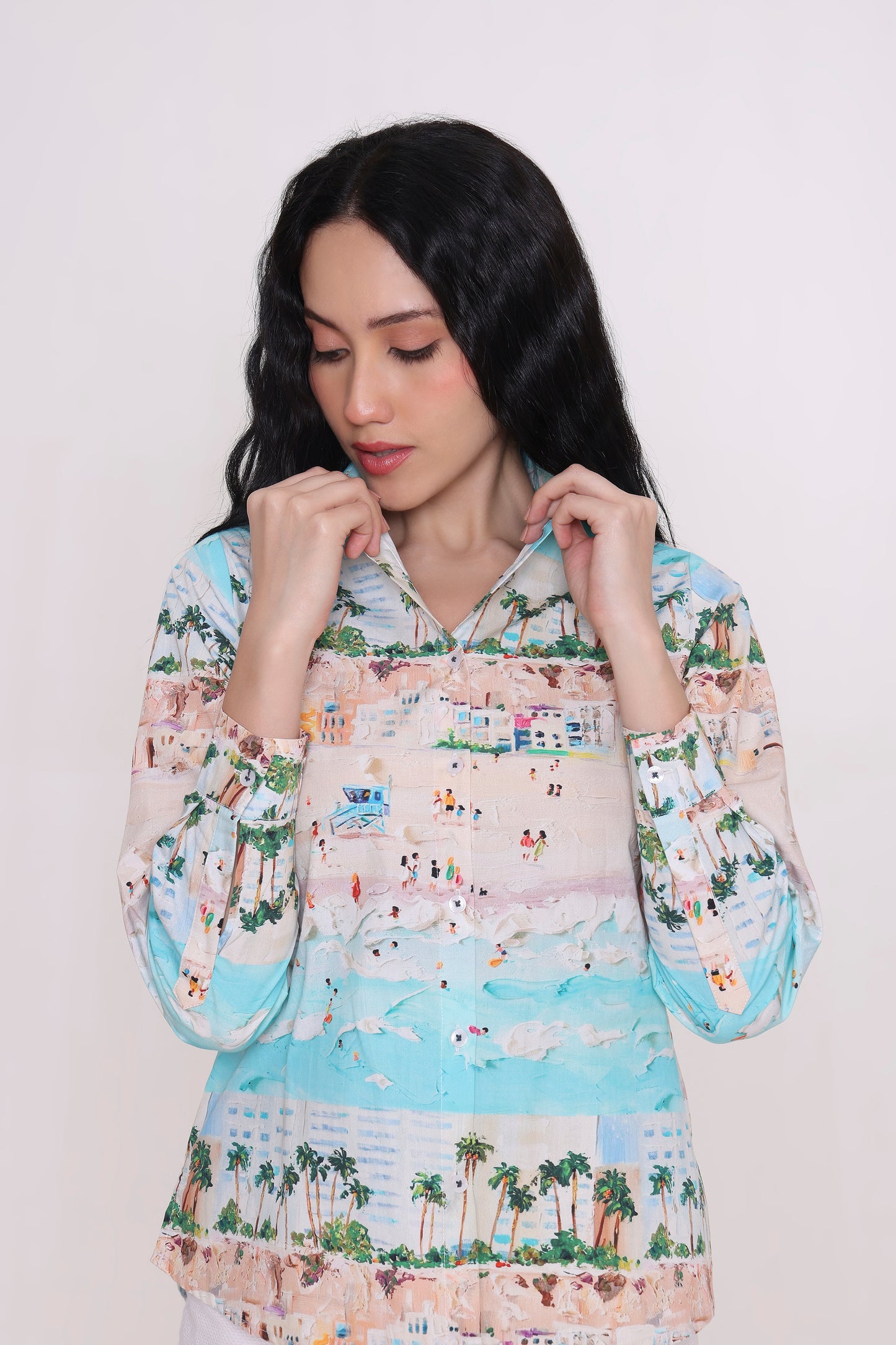 Seaside Escape Printed Shirt