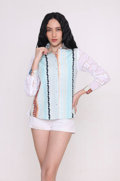 Aqua Mosaic Shirt