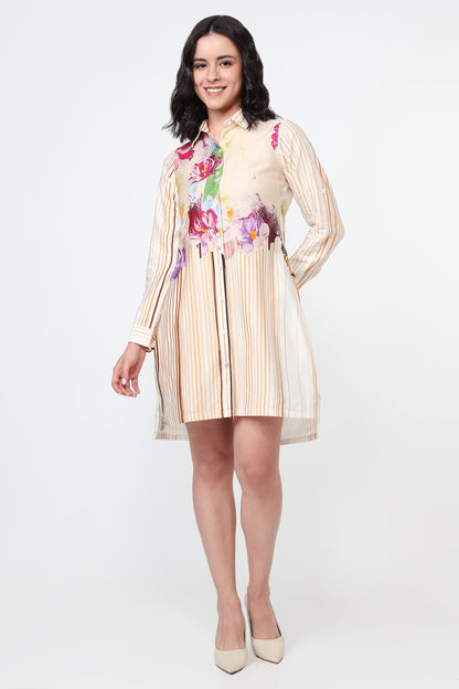 The Whimsical Architect geometric print cotton dress