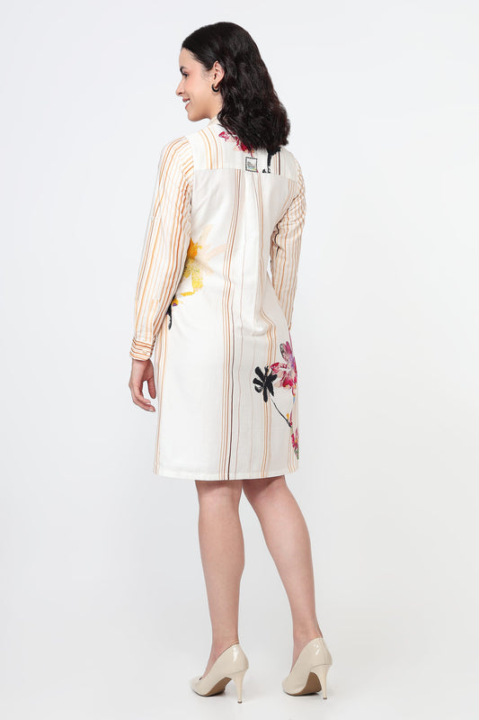 The Whimsical Architect geometric print cotton dress