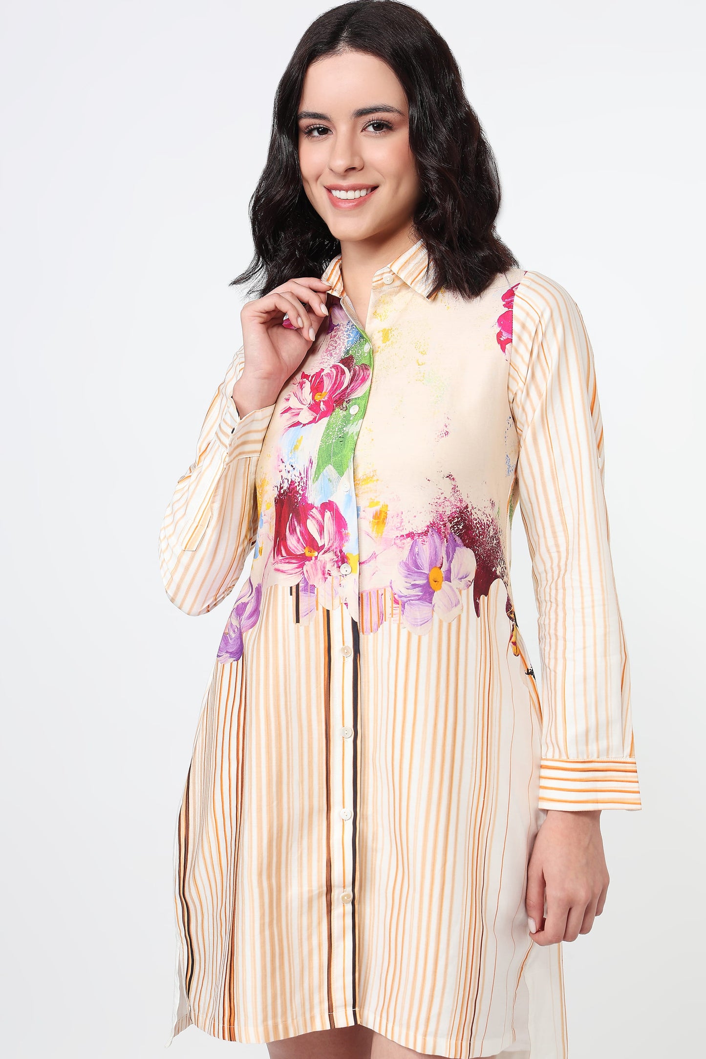 The Whimsical Architect geometric print cotton dress
