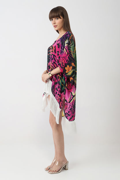 Leopard Bloom Kaftan