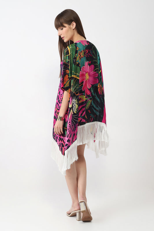 Leopard Bloom Kaftan