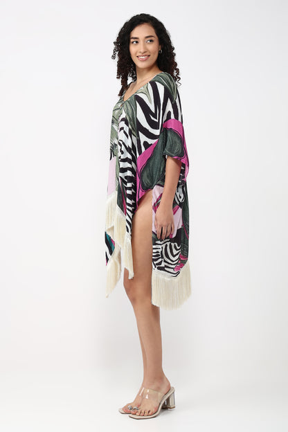 Zebra Mirage Kaftan