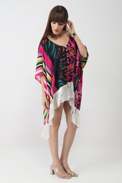 Leopard Bloom Kaftan