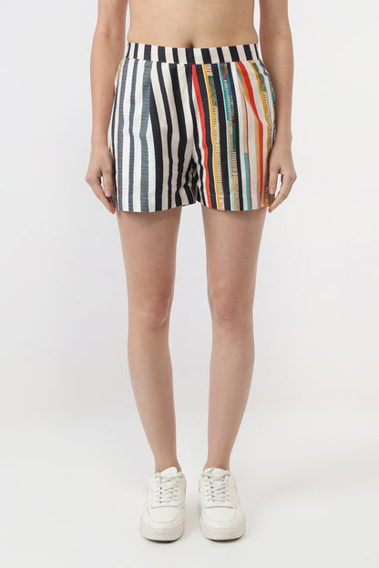 Stripes in Motion Shirt With Shorts Set