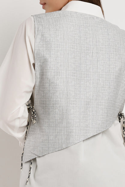 Lace Grid Fusion Shirt
